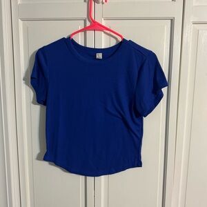 Old Navy Vibrant Blue Crew Neck Tee